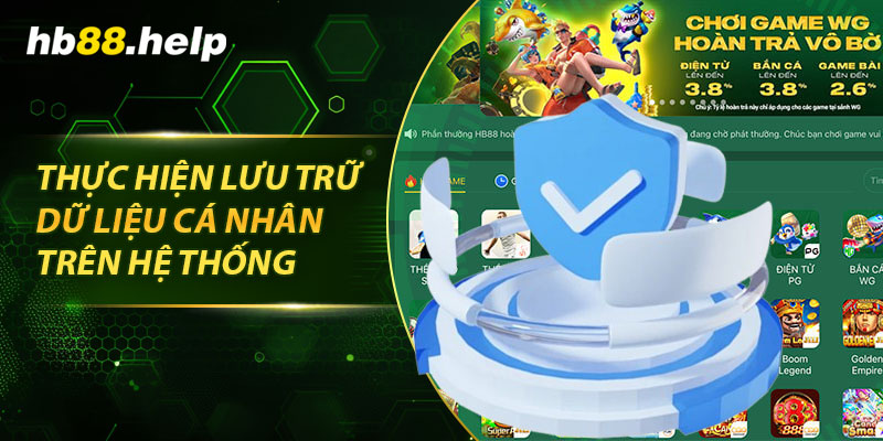 Thực hiện lưu trữ dữ liệu cá nhân trên hệ thống